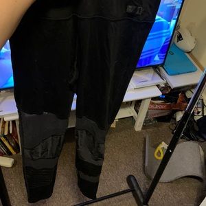 Black, athletic leggings